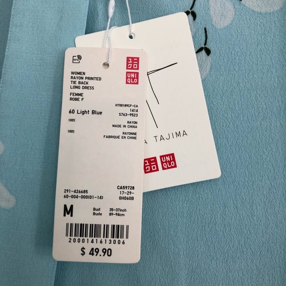 NWT Hana Tajima X UNIQLO
Printed Tie-back Long Dress - Picture 4 of 4